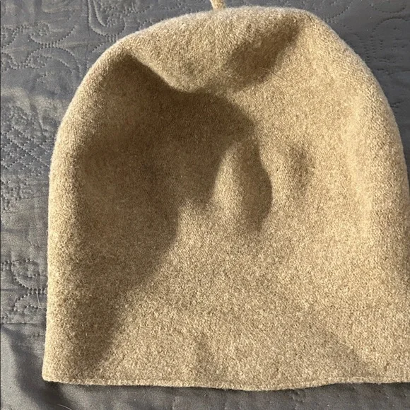 Cozy Tan Wool Hat - Picture 3 of 3
